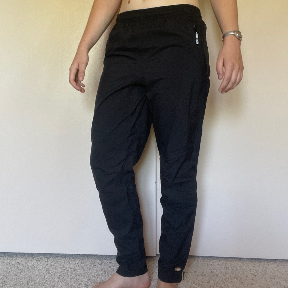 Black ASICS DUOTECH Semi-Fitted Rain Paints (Small)